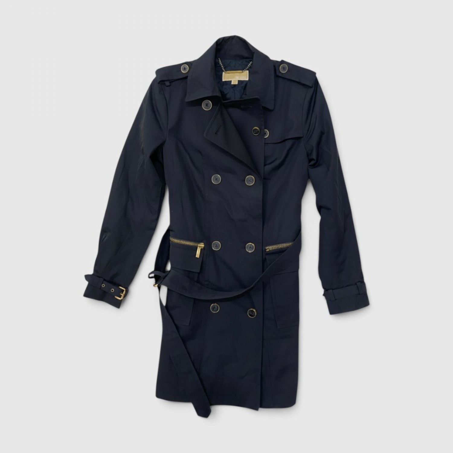 Michael Kors Γυναικεία Καμπαρντίνα Trench Coat Μπλε Σκούρο / Pre-Owned